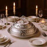 Set de 4 Plats en Acier Inoxydable avec Couvercle (Diamètres 30 à 45 cm)