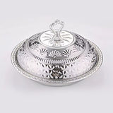 Set de 4 Plats en Acier Inoxydable avec Couvercle (Diamètres 30 à 45 cm)