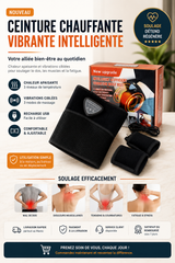Ceinture Chauffante Vibrante Intelligente USB.     حزام تدليك وتسخين ذكي USB