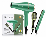 Kit Coiffure 3 en 1 REDDEN – Sèche-cheveux + Lisseur + Brosse Chauffante